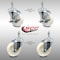 Service Caster 4 Inch SS Nylon Wheel Swivel 3/8 Inch Threaded Stem Caster Brakes SCC, 2PK SCC-SSTS20S414-NYS-381615-2-TLB-2 - alternate 3
